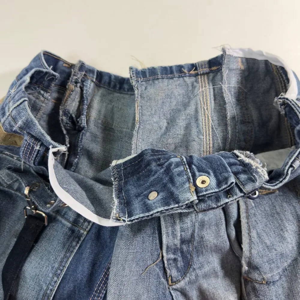 Handmade Vintage Y2K 90's Inspired Baggy Denim Jean Shorts Carhartt